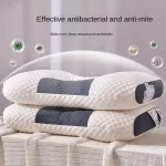 Soybean Fiber Neck Protection Pillow with No Collapse High Rebound Comfortable Pillow Core for Adult and Household