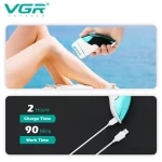 VGR 3In1 Women Epilator Electric Shaver Leg Body Hair Removal Wet Dry Lady’s legs Bikini Trimmer For Facial Underarms