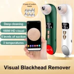 Visual Blackhead Remover Facial Deep Clean Machine Blackheads and Acne Remover Heated Face Extractor Electric Blackhead Sucker