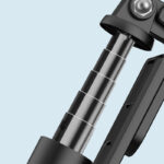 Stainless Steel Selfie Stick Black Bluetooth