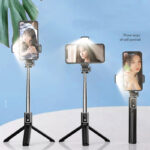 Portable Bluetooth Selfie Stick With Tripod Stand Phone Holder