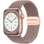 Braided Strap For Apple Watch Band 44mm 40mm 45mm 49mm 41mm 38 buckle Bracelet iWatch Series se 7 6 8 9 10 Ultra2 Magnetic Band