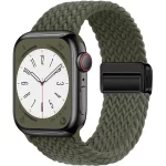 Braided Strap For Apple Watch Band 44mm 40mm 45mm 49mm 41mm 38 buckle Bracelet iWatch Series se 7 6 8 9 10 Ultra2 Magnetic Band