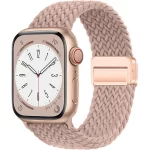 Braided Strap For Apple Watch Band 44mm 40mm 45mm 49mm 41mm 38 buckle Bracelet iWatch Series se 7 6 8 9 10 Ultra2 Magnetic Band